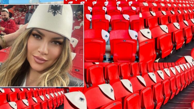 Nuk mund të mungonte, Leonora Jakupi pranë tifozëve kuqezi