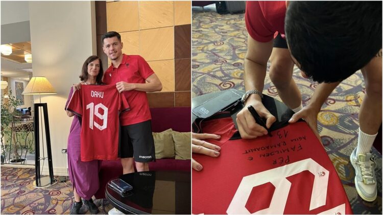 Daku i dhuron fanelën gruas së komandantit legjendar Agim Ramadani