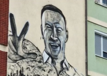 Serbët e Bosnjës i bëjnë mural terroristit të vrarë në Kosovë