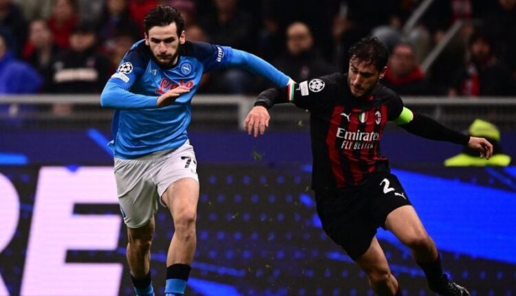 Napoli-Milan, ja formacionet zyrtare