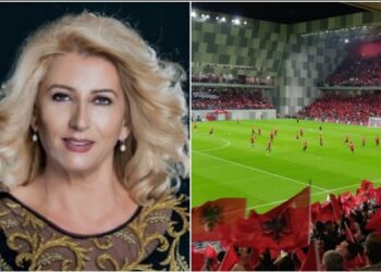Shkurte Fejza ‘elektrizon’ tifozët kuqezi në “Air Albania”
