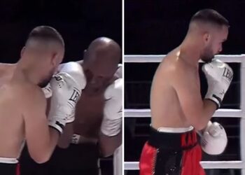 Vetëm tre raunde, Arjon Kajoshi hedh ‘nokout’ boksierin kolumbian