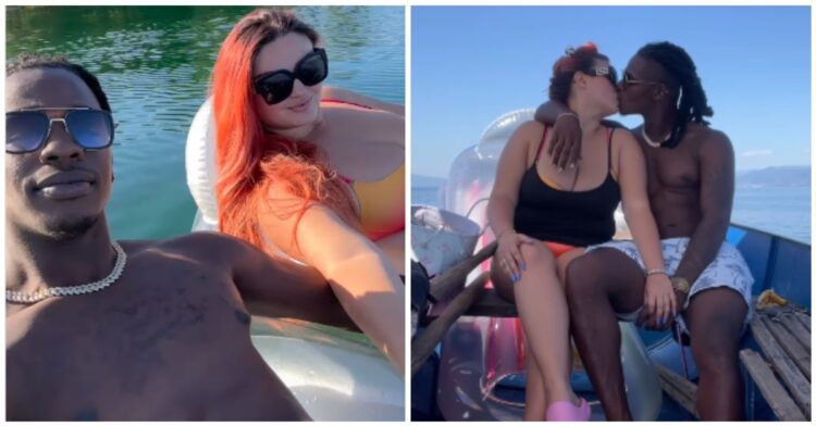 Enca dhe i dashuri i ri shihen në momente intime