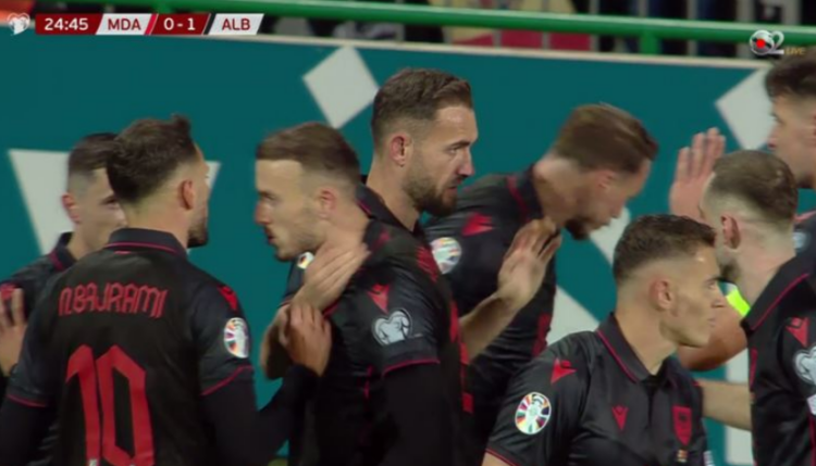 VIDEO/ 45 minuta larg Euro 2024, Shqipëria në avantazh ndaj Moldavisë