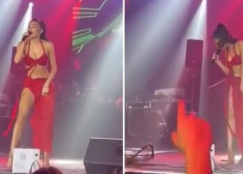 Tayna goditet me telefon në mes të koncertit