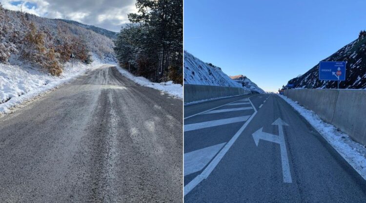 Reshje bore dhe ngrica, si paraqitet situata në rrugët nacionale