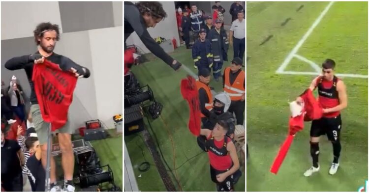 “Dashuri me shikim të parë”/ Ballisti dhuroi fanellën e Asanit…