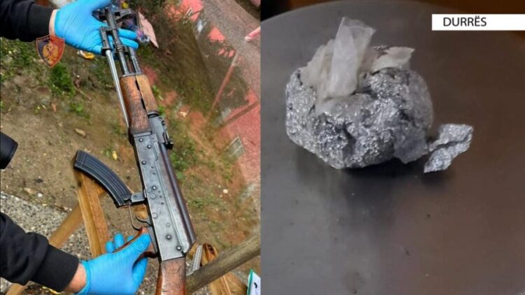 Sekuestrohen armë, municion luftarak dhe drogë në një banesë