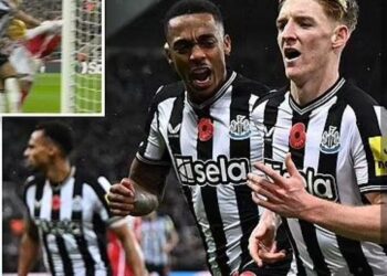 I mjafton Gordon, Newcastle mund Arsenalin