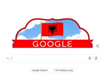 111 vjetori i Pavarësisë së Shqipërisë, Google ‘vishet kuq e zi’