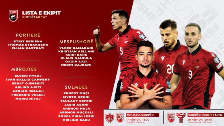 Euro 2024/ Silvinjo zbardh listën e lojtarëve për dy “finalet” me Moldavinë dhe Ishujt Faroe