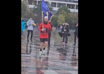Nga Prishtina në Tiranë, maratonomaku mbërrin në sheshin Skënderbej