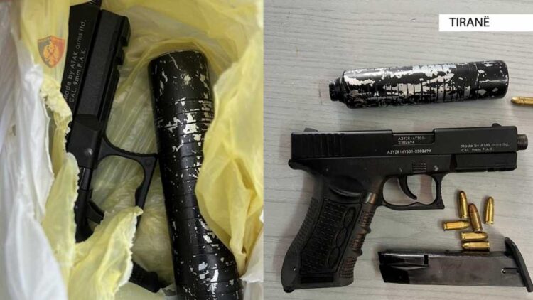 Mbante pistoletë me silenciator, arrestohet 44 vjeçari në Tiranë