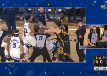 VIDEO/ Sherr masiv në ndeshjen e NBA-së, parketi kthehet në ring