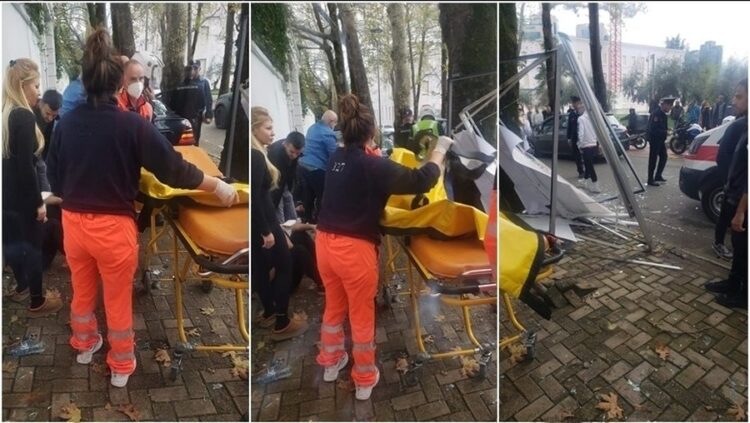 Aksident i rëndë pranë Kryeministrisë, makina përplas dy të rinjtë, vajza në gjendje të rëndë…