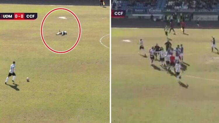 VIDEO/ Futbollisti pëson arrest kardiak në fushë! E shpëton pajisja