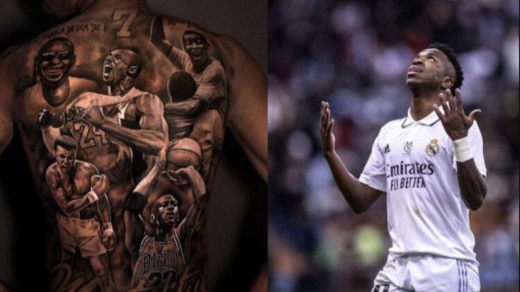 Vinicius i Real Madrid, tatuazhi në shpinë është i pabesueshëm!