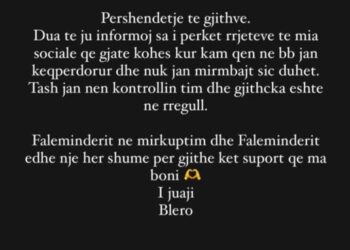 I keqpërdorën Instagramin kur ishte në “BBVK”, reagon Blero
