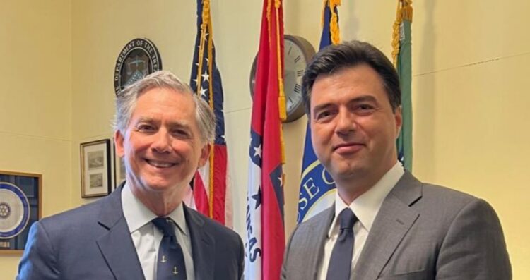 Basha vizitë në SHBA, takim me kongresmenin Hill