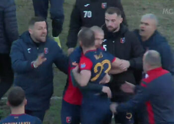 VIDEO/ Plas sherri në Tirana-Vllaznia