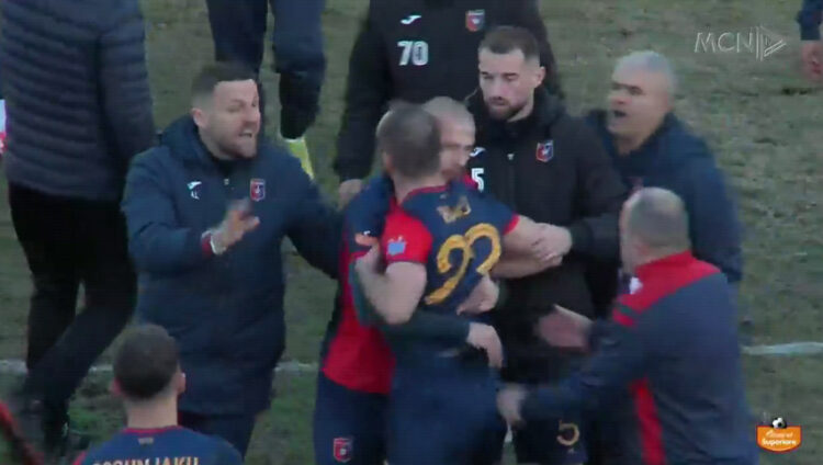 VIDEO/ Plas sherri në Tirana-Vllaznia