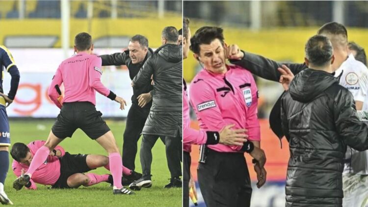 Turqi/ Presidenti i klubit hedh me një grusht në tokë arbitrin