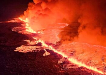 Islandë/ Shihni imazhin e drejtpërdrejtë nga shpërthimi i vullkanit