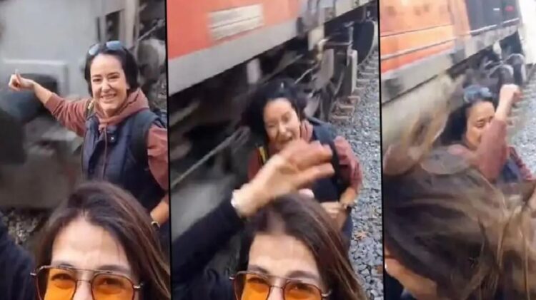 VIDEO/ Bëri selfie pranë shinave por u godit nga një tren që kalonte!
