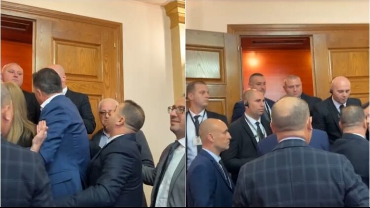 VIDEO/ Kuvend, deputetët e opozitës përplasen me gardistët