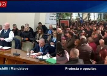 Nis mbledhja e Këshillit të Mandateve, Berisha proteston jashtë