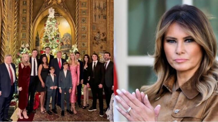 Pse mungoi në foton familjare të Krishtlindjeve Melania Trump?