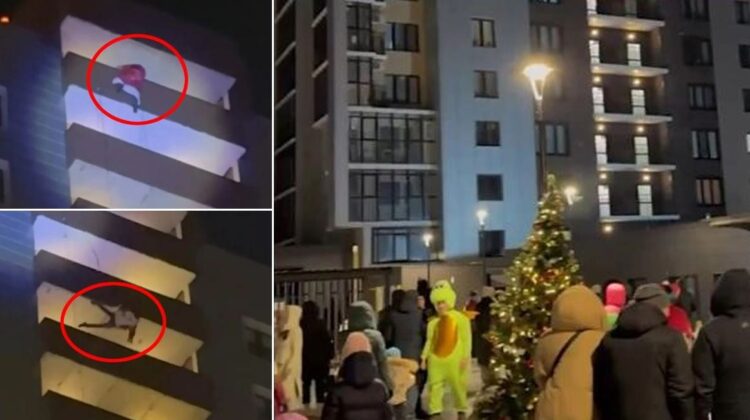 VIDEO/ Babai i veshur si Santa Claus rrëzohet para fëmijës së tij