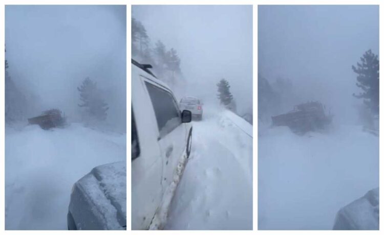 VIDEO/ Moti i keq, përkeqësohet situata në Fushë Arrëz. Bllokohet edhe borëpastruesja…