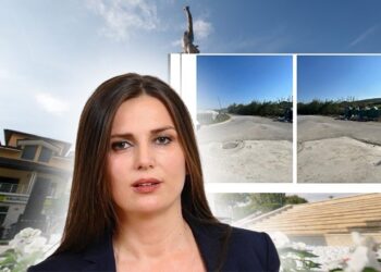 Juliana Mema me 300 MLN lekë asfalton 1 km rrugë, fondin ia fal Nazif Bajramit dhe Naim Llucës