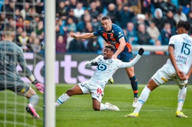 Zhegrova standard/ Lille me 10 lojtarë, i merr pikë Montpellier-it