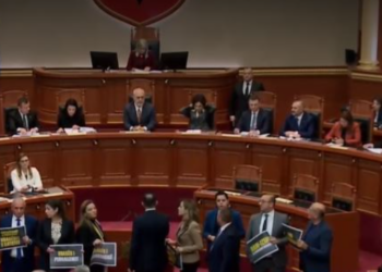 Nis seanca plenare, Salianji udhëheq aksionin opozitar pa tymuese