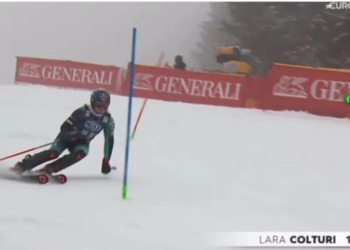 Skiatorja shqiptare shkëlqen në garën e sllallomit në Slloveni