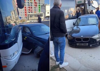 Urbani i “Tiranës së Re” përplaset me një makinë, detajet e para