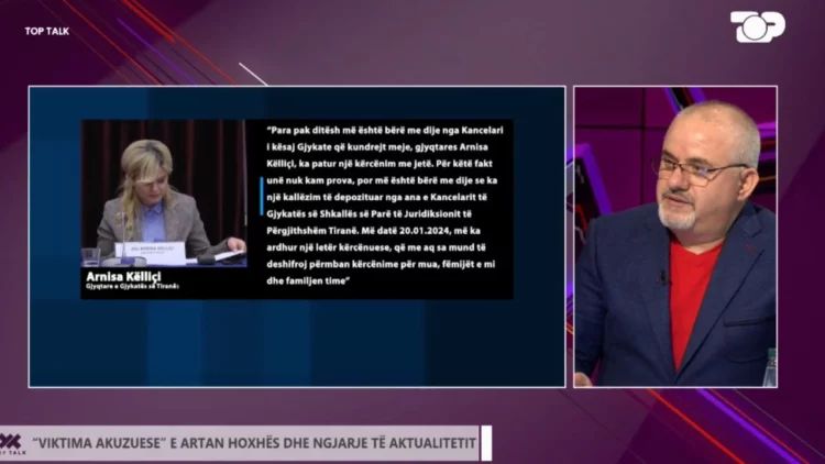 Gjyqtarja nën akuzë për kallëzim të rremë, Hoxha: Ka marrë edhe telefonata kërcënuese