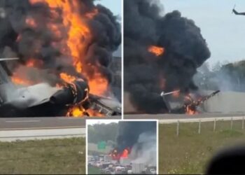 VIDEO/ Avioni ulet mbi rrugë dhe përplaset me dy makina, 2 viktima…