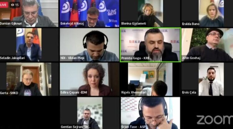 U bllokua nga opozita, Komisioni i Reformës Zgjedhore mbahet online