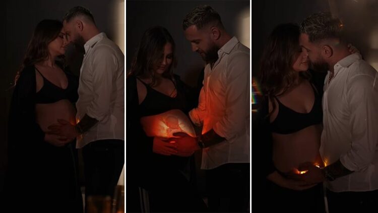 VIDEO/ Luizi dhe Kiara duke pritur me padurim ardhjen e bebushes