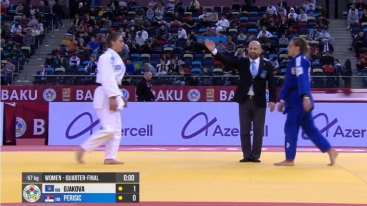 Nora Gjakova mposht xhudisten serbe dhe kalon në gjysmëfinale