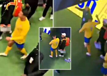 VIDEO/Gjest i ulët i Ronaldos, fshin organet gjenitale me fanellën e kundërshtarit