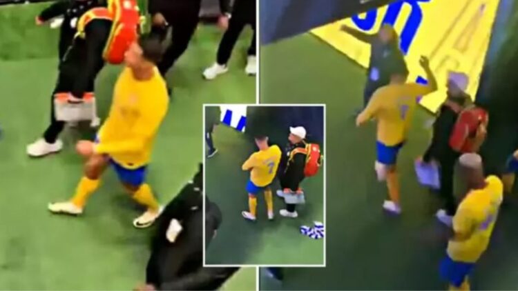 VIDEO/Gjest i ulët i Ronaldos, fshin organet gjenitale me fanellën e kundërshtarit