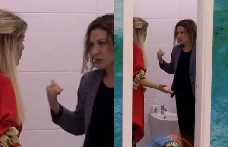 lnisa në tualet, Egla i hyn brenda. Moderatorja bërtet me të madhe