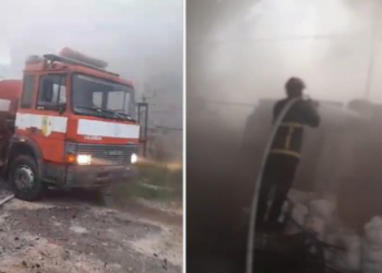 Përfshihet nga flakët magazina në Berat