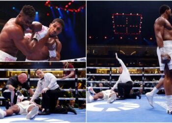 Boks, Joshua mposht Ngannou me nokaut që në raundin e dytë