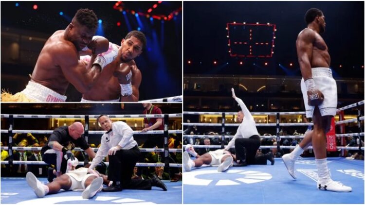 Boks, Joshua mposht Ngannou me nokaut që në raundin e dytë