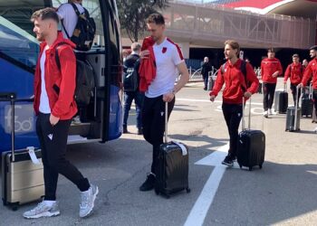 Ndeshja me Kilin, Kombëtarja shqiptare mbërrin në Parma të Italisë